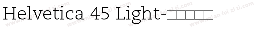 Helvetica 45 Light字体转换